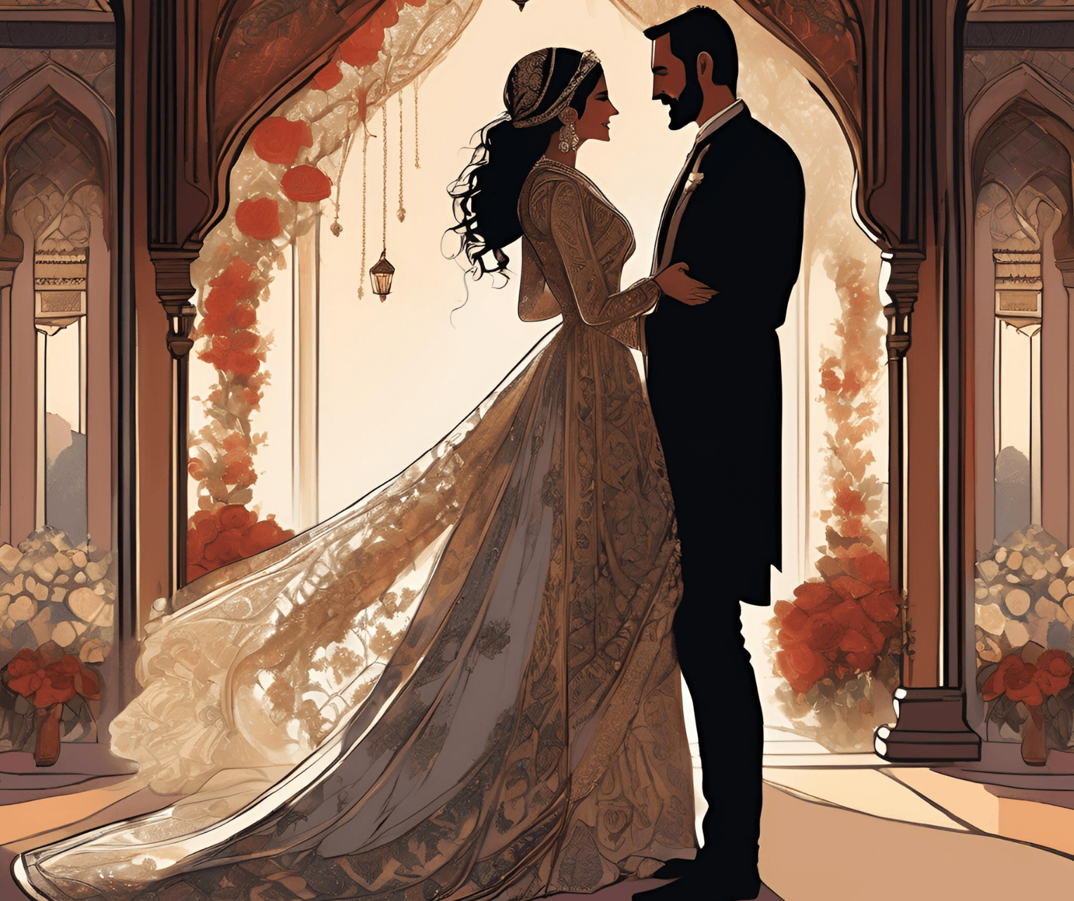türk düğünü gelin ve damat